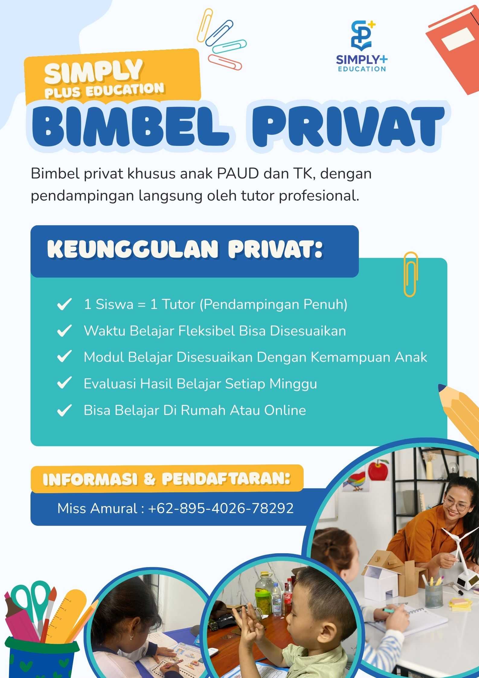 Les Privat PAUD & TK di Rumah Tangerang | Bimbel Anak Usia Dini – Simply Plus Education